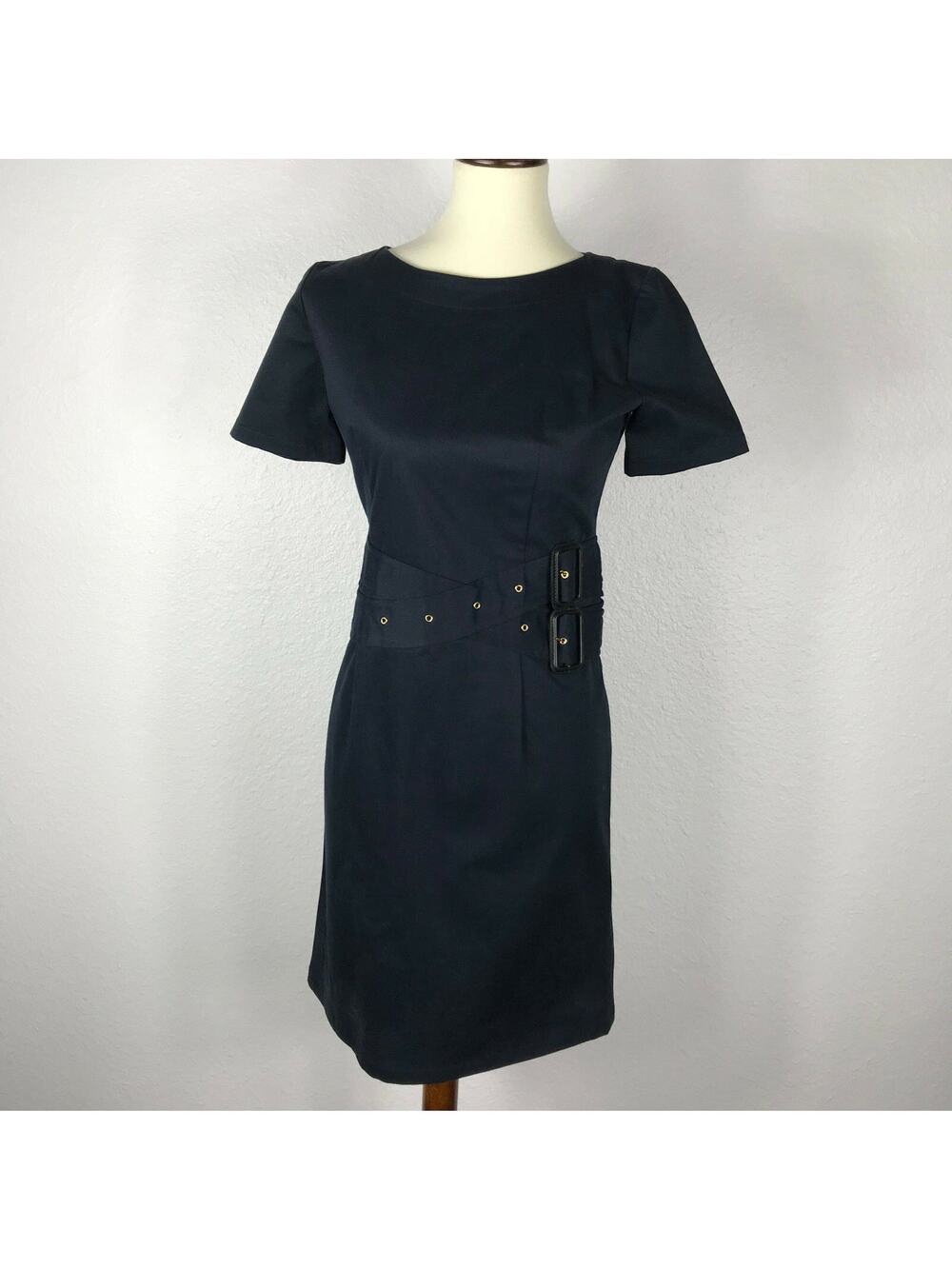 Band of Outsiders Buckles Stretch Knit Bodycon Dress